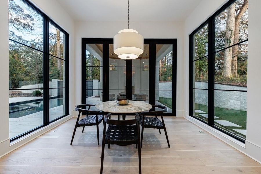 Exterior details and patio area of a home in , Atlanta (Image 4). Exterior details and patio area of a home in , Atlanta (Image 4).