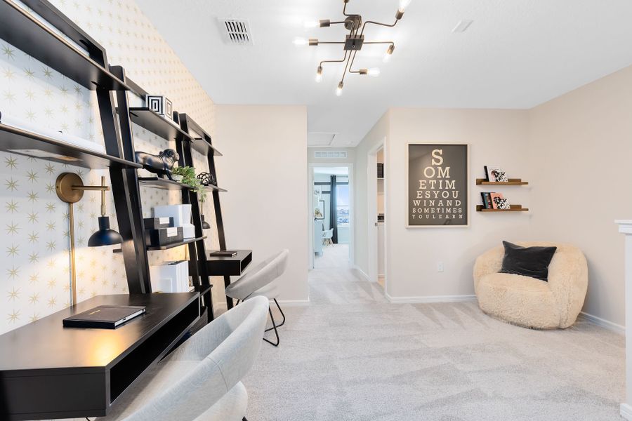 Furnished interior view inside a new home in EverBe, Orlando (Image 7).