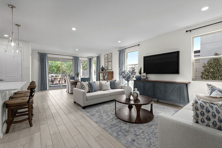 Representative furnished interior of a home built from the 1849 Modeled by KB Home in Bella Camino Traditions, San Tan Valley (Image 6).