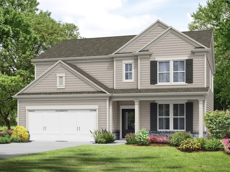 Representative exterior photo of a completed home built from the The Landon II by My Home Communities in Ellington Farms, Statham, GA (Image 1). Representative exterior photo of a completed home built from the The Landon II by My Home Communities in Ellington Farms, Statham, GA (Image 1).