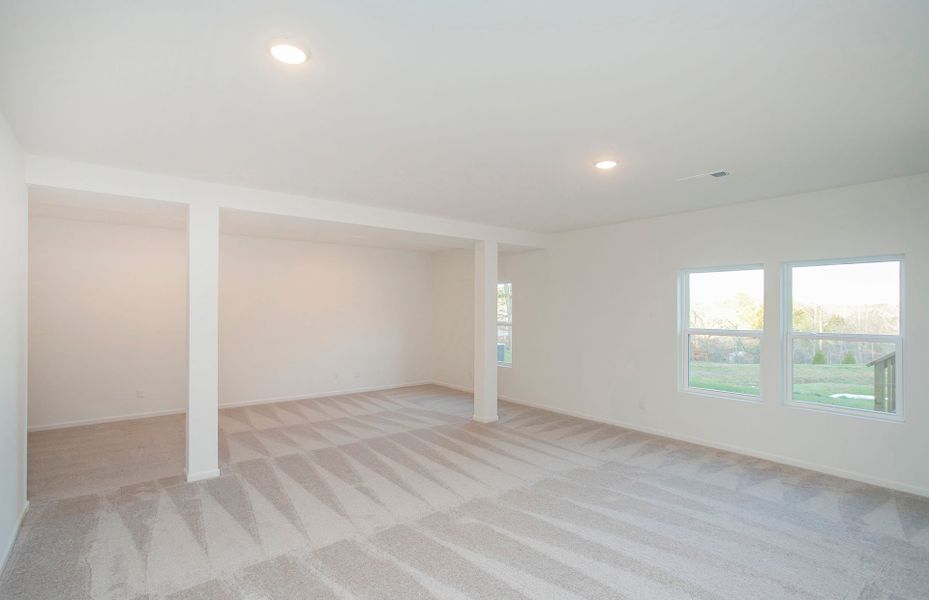 Homesite 96 Finished Basement in new home construction by Pulte Homes Nashville