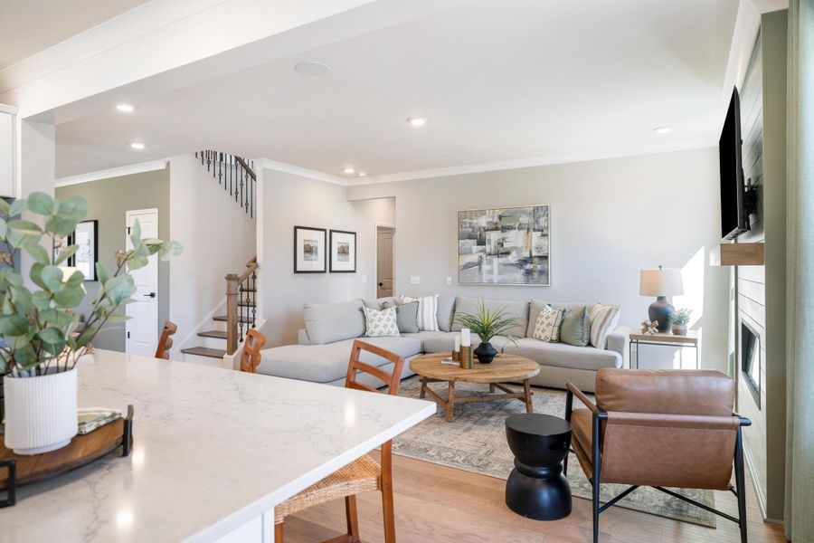 Furnished interior view inside a new home in The Oaks, Goose Creek (Image 39).