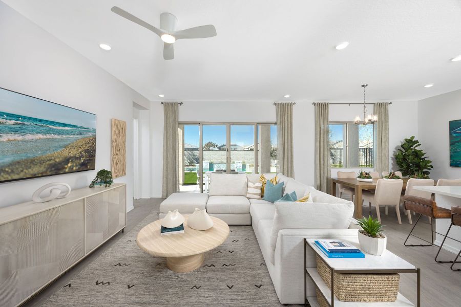 Representative furnished interior of a home built from the Lagoon by Mattamy Homes in Tyler Ranch, Buckeye (Image 8).