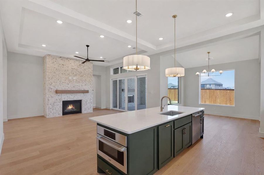 Furnished interior view inside a new home in , Aledo (Image 9).