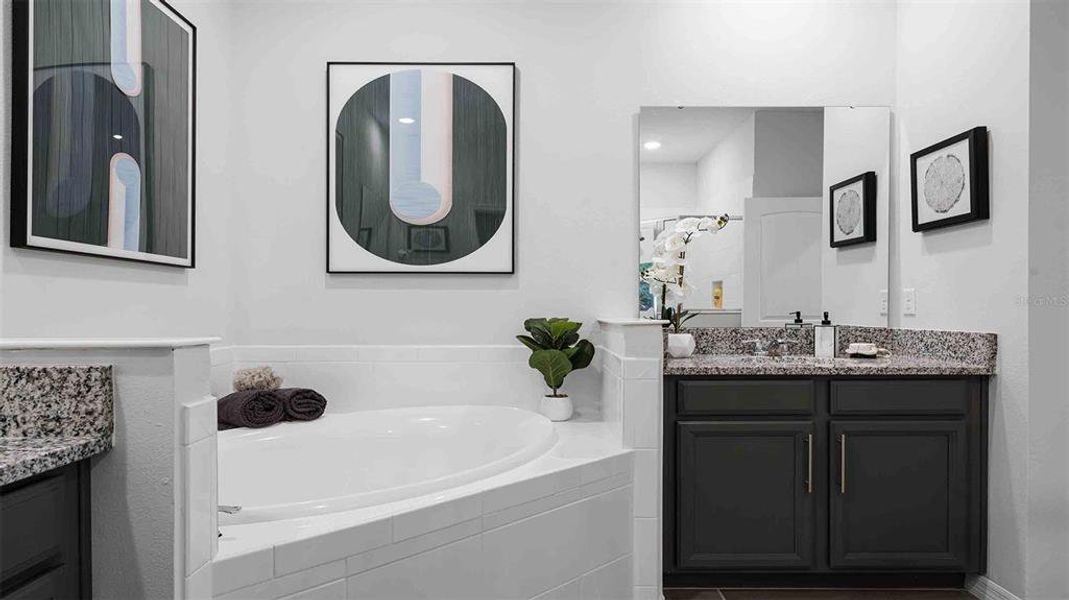 Furnished interior view inside a new home in Wynwood, Ocoee (Image 14). Furnished interior view inside a new home in Wynwood, Ocoee (Image 14).