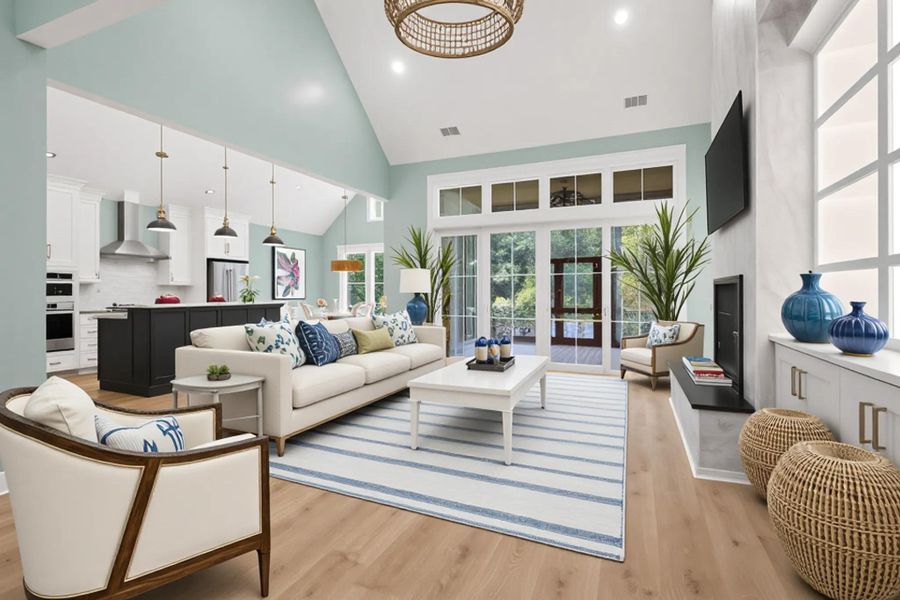 Furnished interior view inside a new home in , Hollywood (Image 40). Furnished interior view inside a new home in , Hollywood (Image 40).