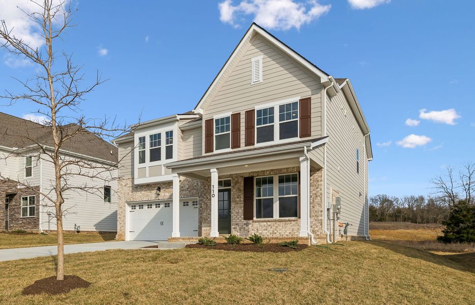 Front exterior of a new home in Willow Landing, Mount Juliet, TN, highlighting curb appeal (Image 2).