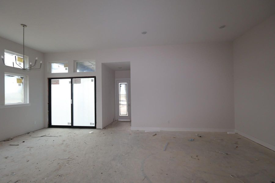 In-progress construction of a new home in Bridgeland Central: Emerald Heights - Enclave Row Collection, Cypress, TX (Image 4).