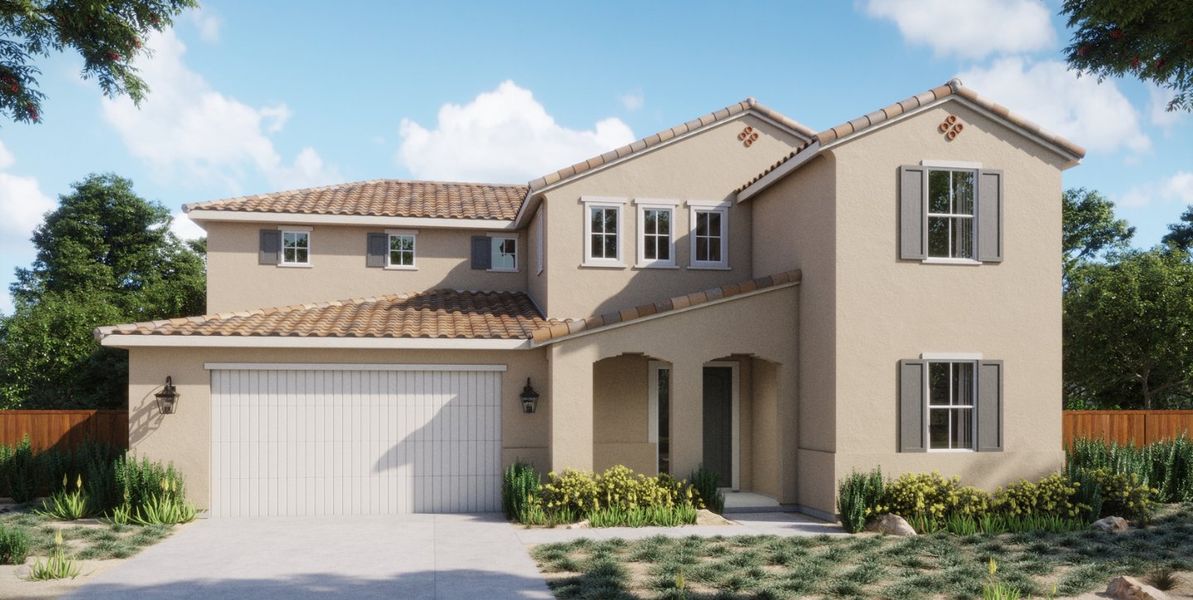 Cascade Landing at Silverwood - Horizon Plan 3A - Spanish Exterior Rendering Hero