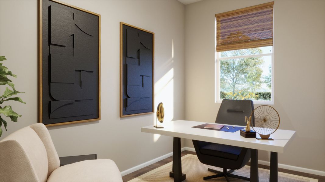 Representative furnished interior of a home built from the 2213 by Risewell Homes in Windler, Aurora (Image 6).