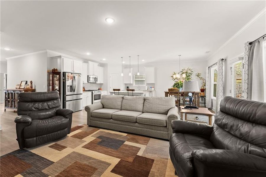 Furnished interior view inside a new home in , Dawsonville (Image 8).