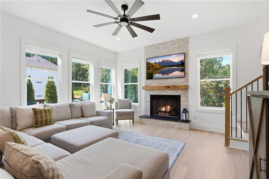Furnished interior view inside a new home in , Cumming (Image 11).