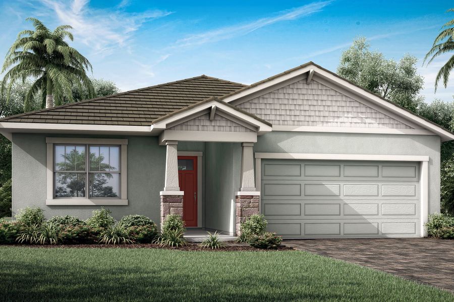 Representative exterior photo of a completed home built from the Glades II by Mattamy Homes in Wellen Park, Venice, FL (Image 2). Representative exterior photo of a completed home built from the Glades II by Mattamy Homes in Wellen Park, Venice, FL (Image 2).