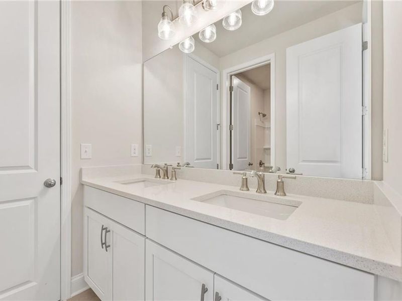 Furnished interior view inside a new home in Melody Lakeside Estates, Buford (Image 5).