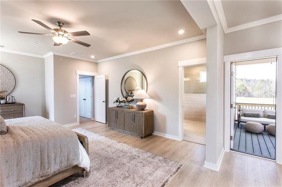 Furnished interior view inside a new home in Poppy at GreenHouse, Marietta (Image 15). Furnished interior view inside a new home in Poppy at GreenHouse, Marietta (Image 15).