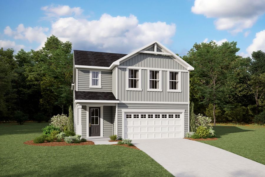 Representative exterior photo of a completed home built from the Getty by Mattamy Homes in Magnolia Park, Garner, NC (Image 2).