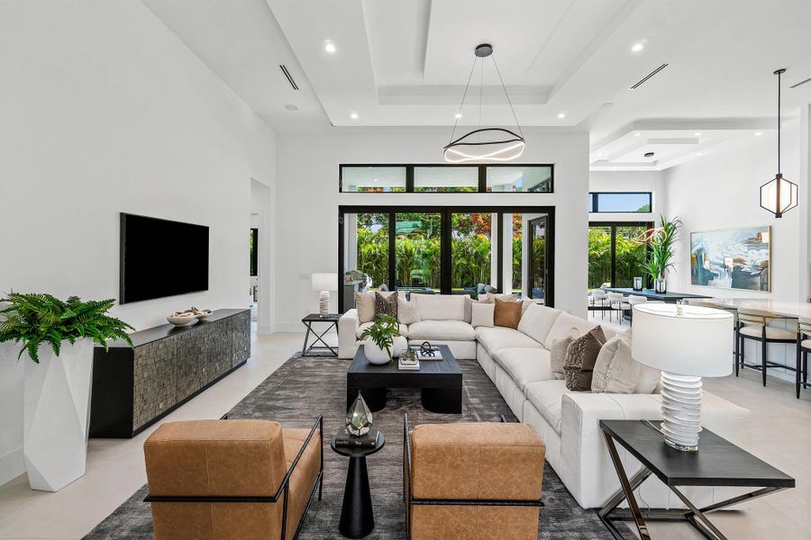 Furnished interior view inside a new home in , Delray Beach (Image 14).