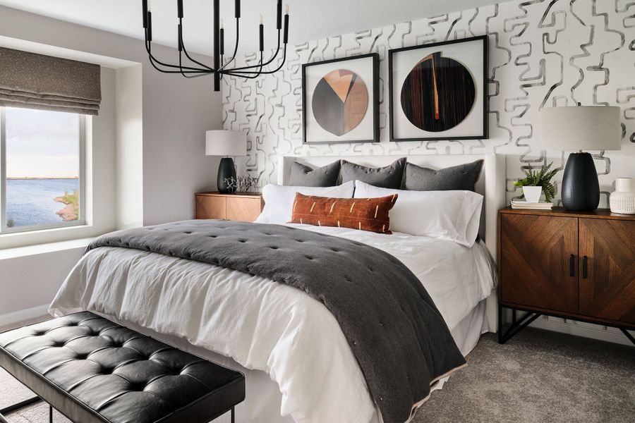 Furnished interior view inside a new home in Trailstone, Arvada (Image 4).