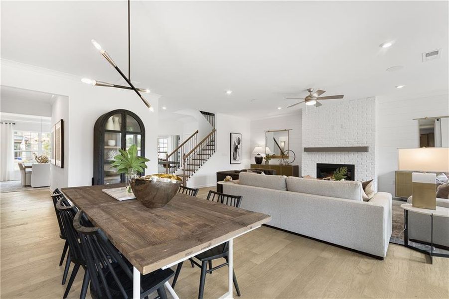 Furnished interior view inside a new home in Sierra Creek, Hoschton (Image 26).