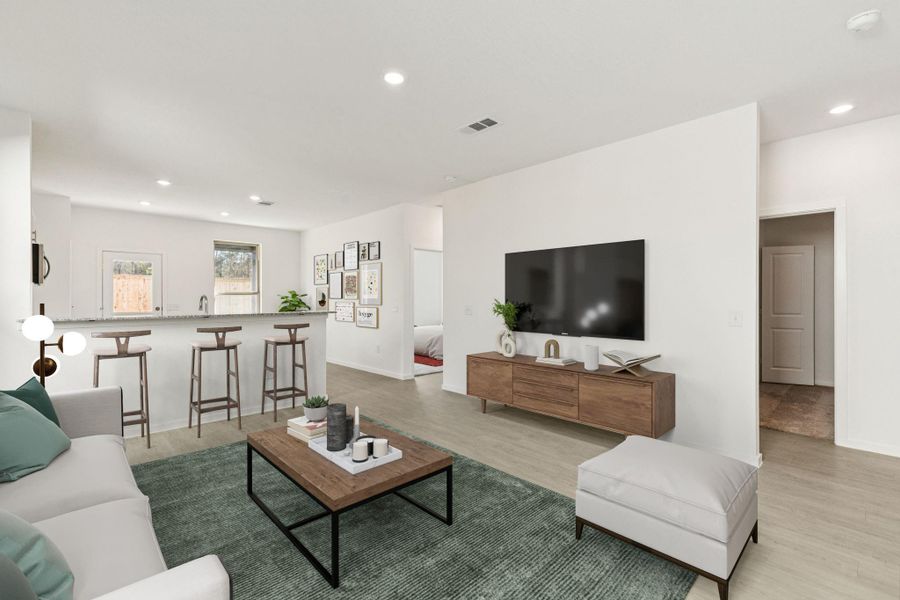 Furnished interior view inside a new home in Mavera, Conroe (Image 5).