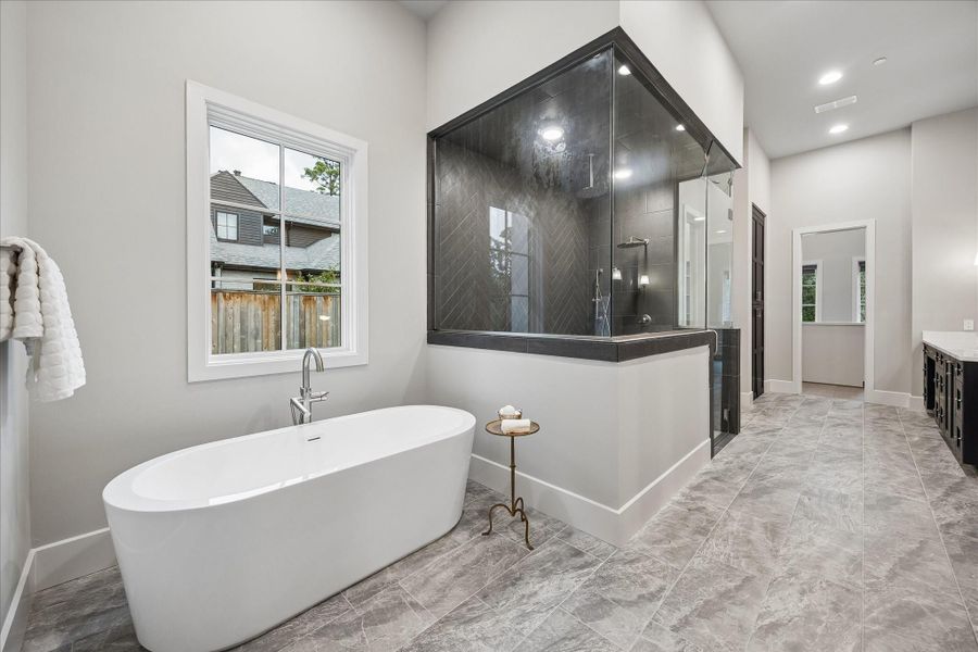 Furnished interior view inside a new home in , Houston (Image 39).