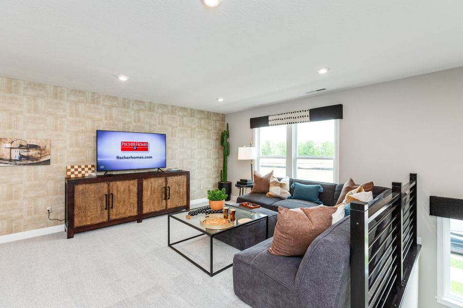 Representative furnished interior of a home built from the Wilmington by Fischer Homes in Easton Park, Dallas (Image 45).