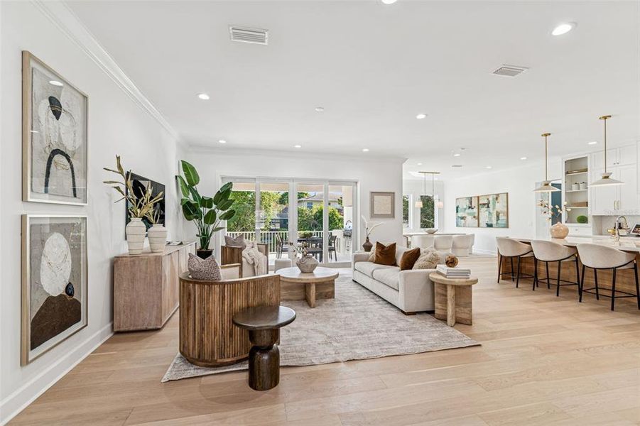 Furnished interior view inside a new home in , Tampa (Image 68).