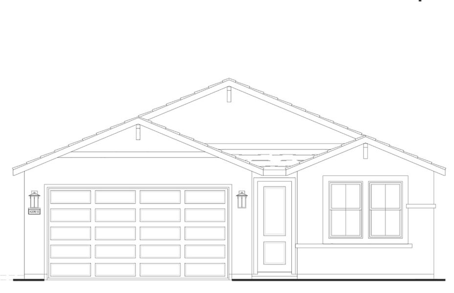 Representative rendering of the exterior for the Bergamot by Del Webb (Image 4).
