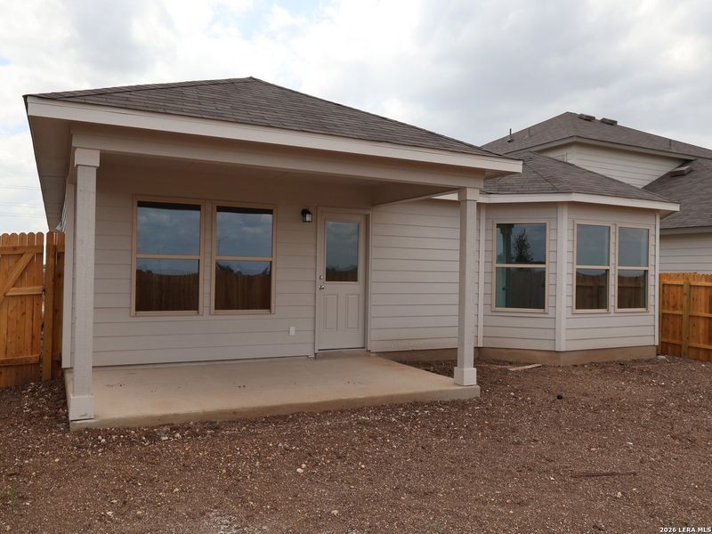 Exterior details and patio area of a home in Meadows at Clear Springs, New Braunfels (Image 4).