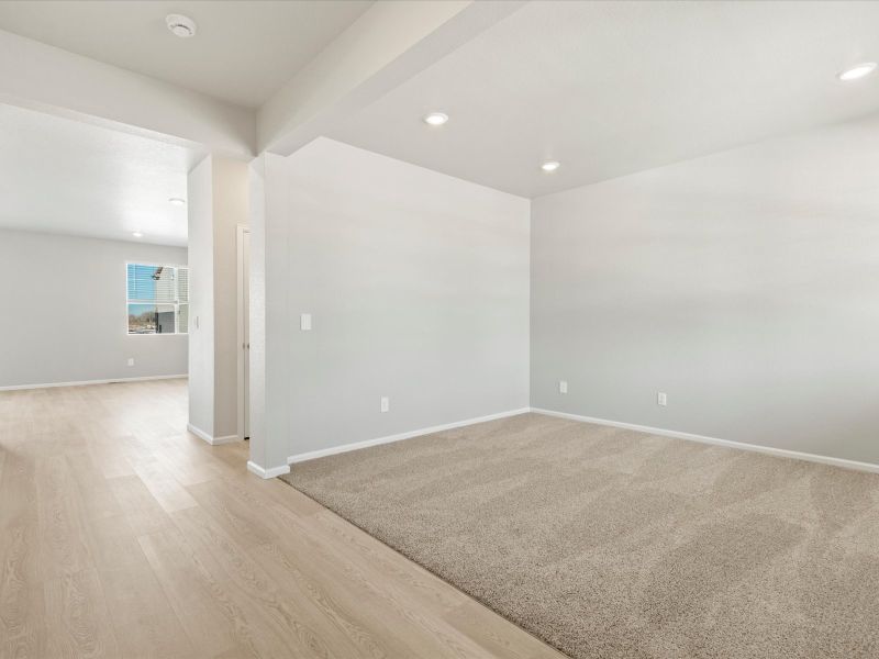 The Sloan floorplan interior image taken at a Meritage Homes community in Windsor, CO.