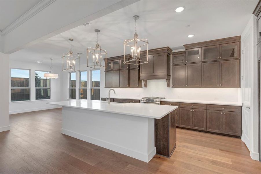 Furnished interior view inside a new home in Kreymer at the Park, Wylie (Image 7).