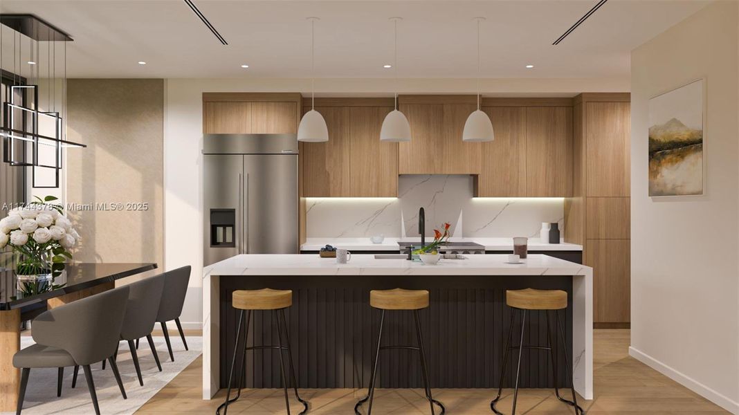 Furnished interior view inside a new home in , Coral Gables (Image 5). Furnished interior view inside a new home in , Coral Gables (Image 5).