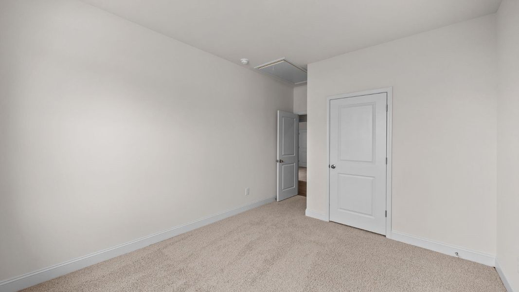 Representative unfurnished interior of a home built from the Booth by D.R. Horton in Villa Grande, Winterville (Image 34). Representative unfurnished interior of a home built from the Booth by D.R. Horton in Villa Grande, Winterville (Image 34).