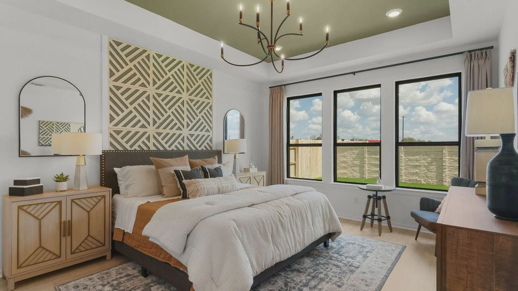 Representative furnished interior of a home built from the Mariah by Chesmar Homes in University Heights, Round Rock (Image 20).
