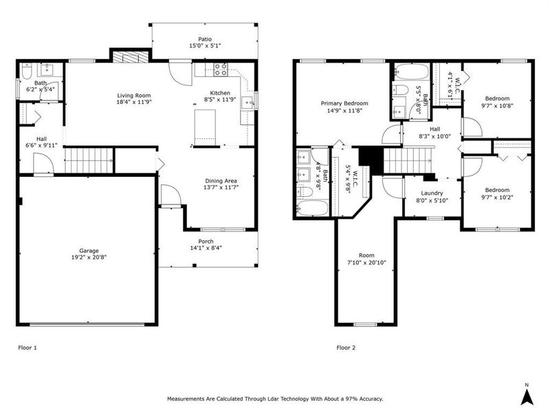 2D floor plan layout of this home in , Cooper, TX (Image 5). 2D floor plan layout of this home in , Cooper, TX (Image 5).