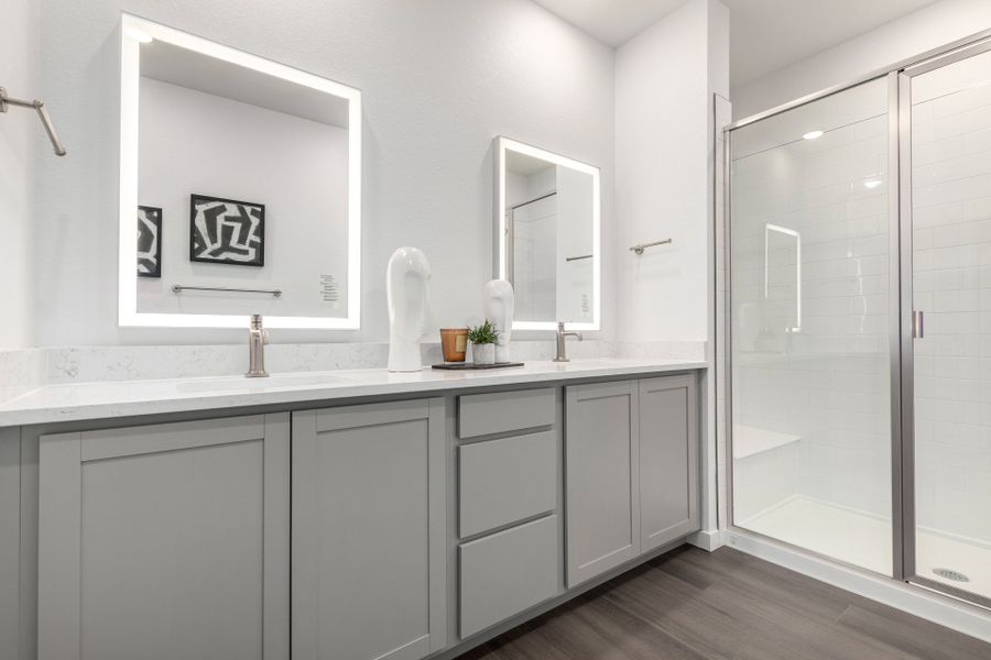 Furnished interior view inside a new home in Gateway Commons, Denver (Image 15). Furnished interior view inside a new home in Gateway Commons, Denver (Image 15).