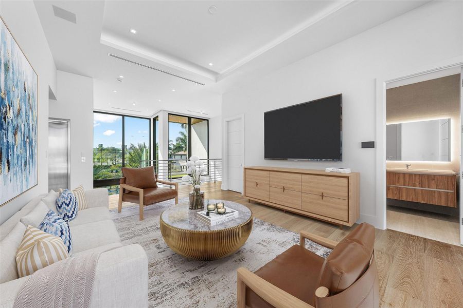 Furnished interior view inside a new home in , Fort Lauderdale (Image 6).