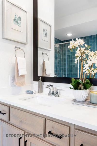 Close-up of interior finishes inside a home in Wolf Ranch, Georgetown (Image 17).