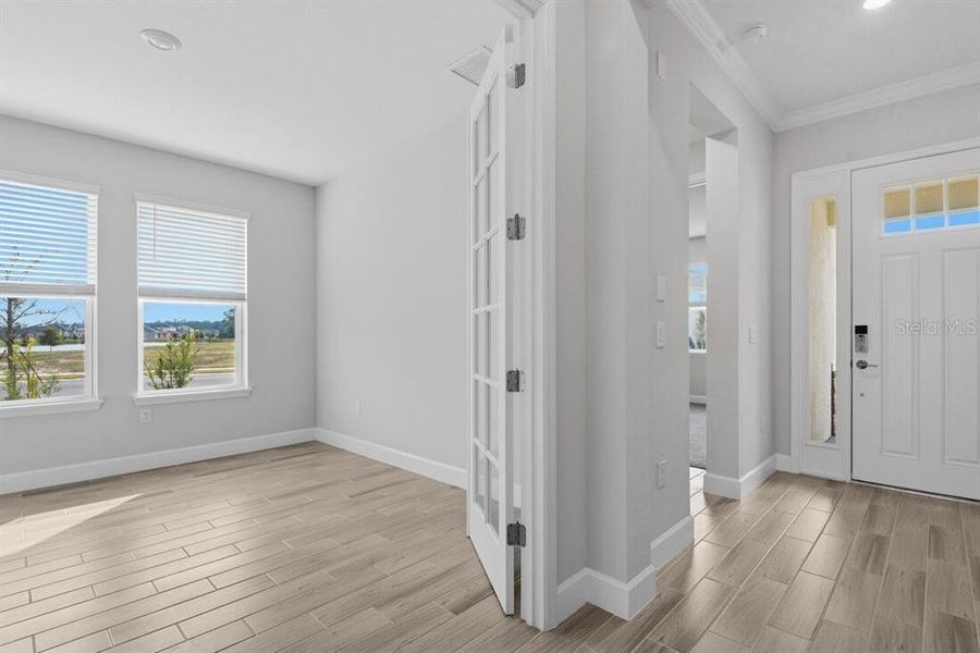 Spacious, unfurnished interior of a new home in Ardisia Park, New Smyrna Beach (Image 25). Spacious, unfurnished interior of a new home in Ardisia Park, New Smyrna Beach (Image 25).