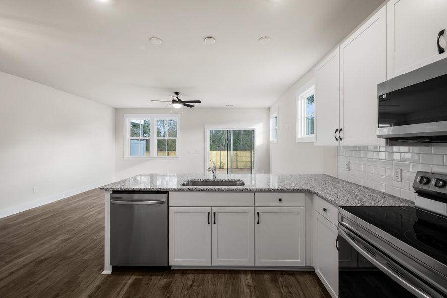 Photo is of a similar home