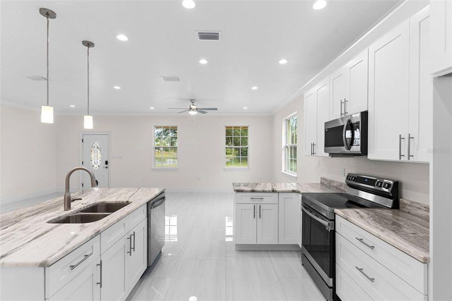 Furnished interior view inside a new home in , Plant City (Image 8). Furnished interior view inside a new home in , Plant City (Image 8).