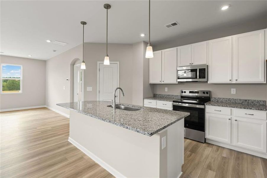 Furnished interior view inside a new home in Villas at Gold Creek, Dawsonville (Image 5).