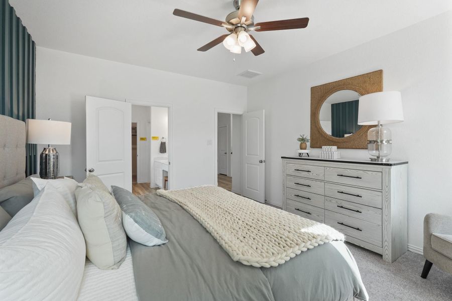 Furnished interior view inside a new home in Colony at Pinehurst, Pinehurst (Image 37).