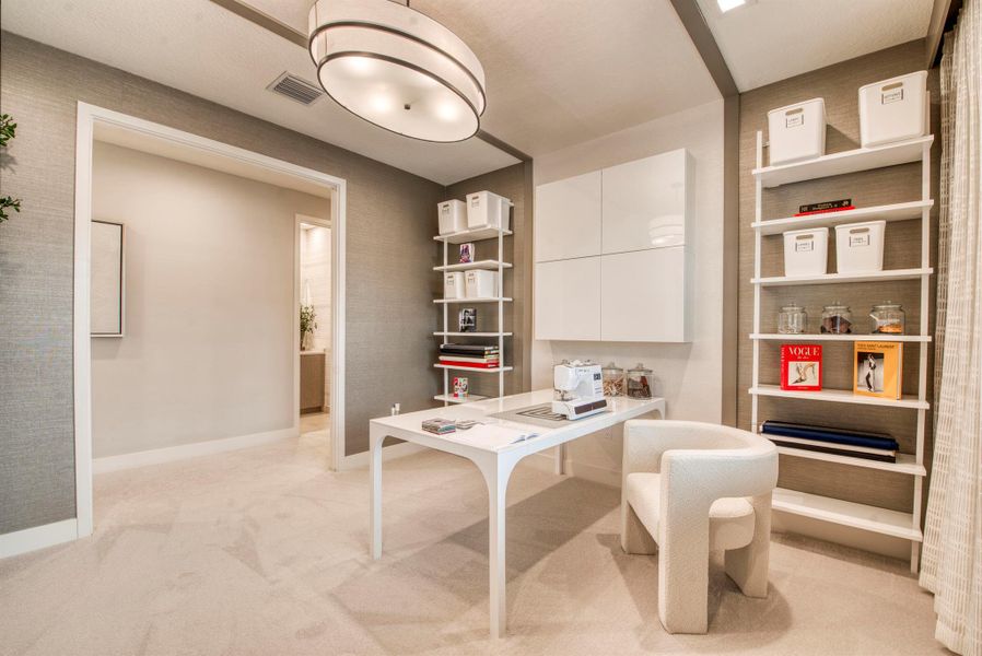 Furnished interior view inside a new home in Apex at Avenir, Palm Beach Gardens (Image 8).