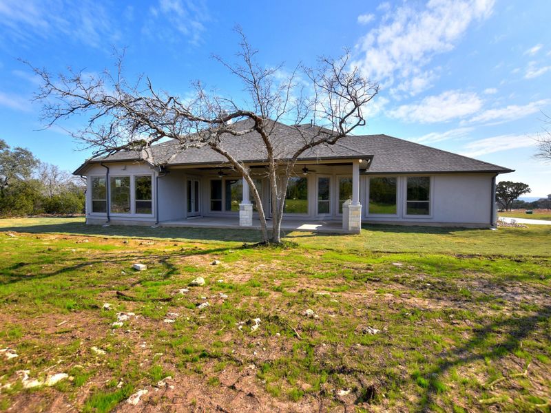 Representative exterior details of a home built from the San Simeon I by Giddens Homes in Clearwater Ranch, Liberty Hill (Image 123).