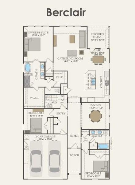 Pulte Homes, Berclair/HC201 floor plan Pulte Homes, Berclair/HC201 floor plan