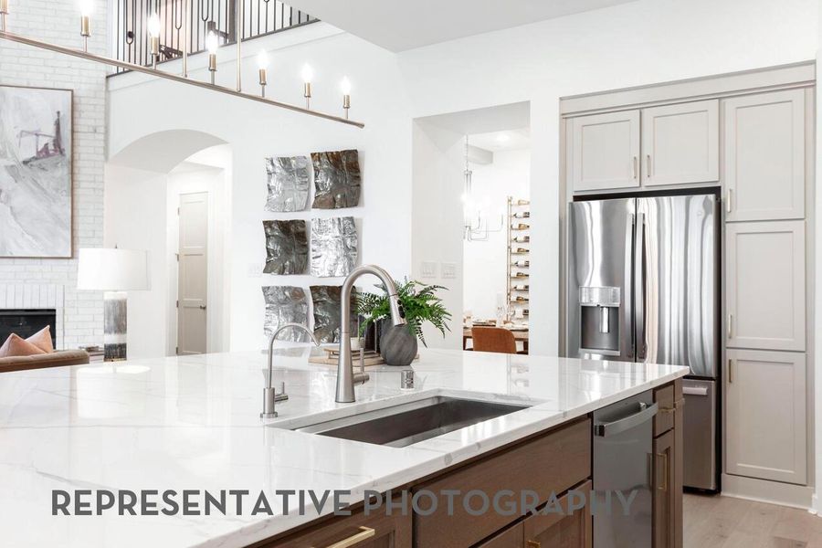 Furnished interior view inside a new home in Cross Creek West, Fulshear (Image 8).