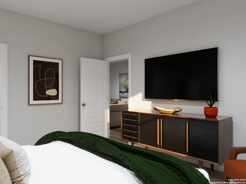 Furnished interior view inside a new home in Melissa Ranch, San Antonio (Image 11).