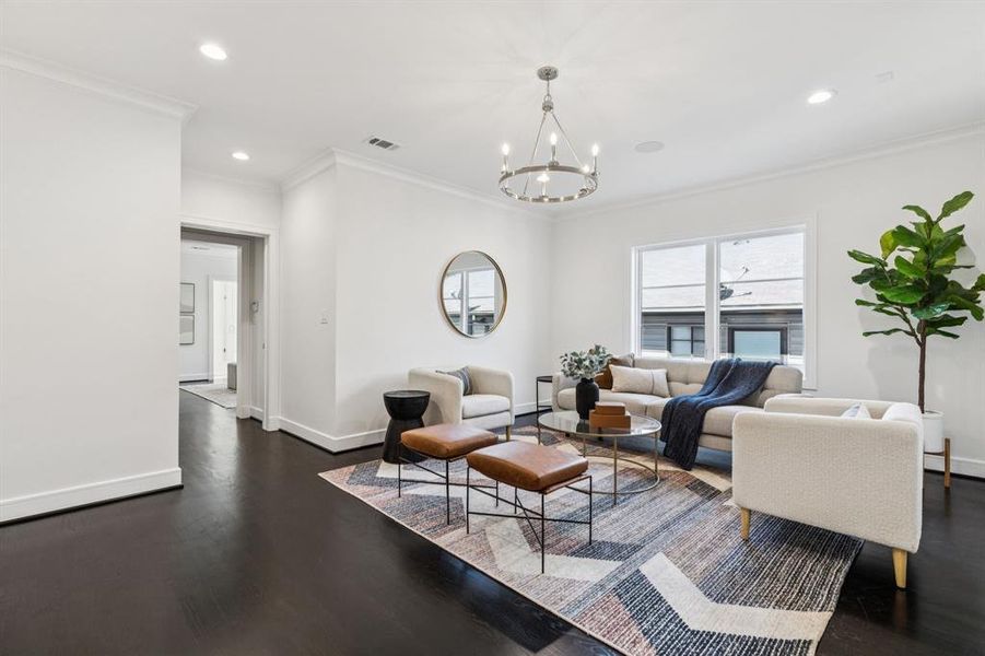 Upstairs living area Upstairs living area