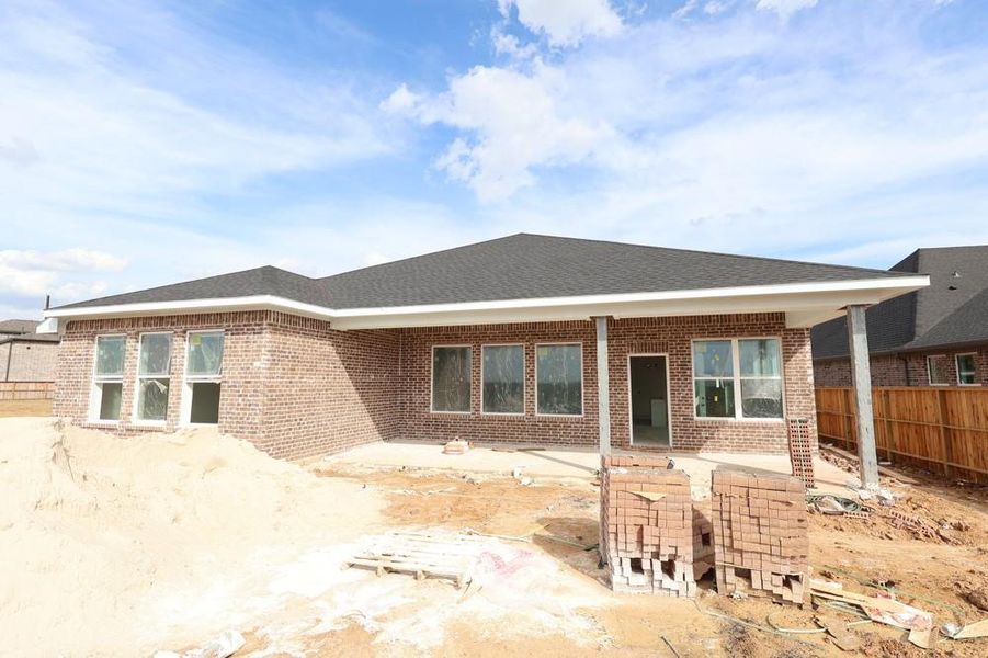 Exterior details and patio area of a home in The Grand Prairie 50’, Hockley (Image 3). Exterior details and patio area of a home in The Grand Prairie 50’, Hockley (Image 3).